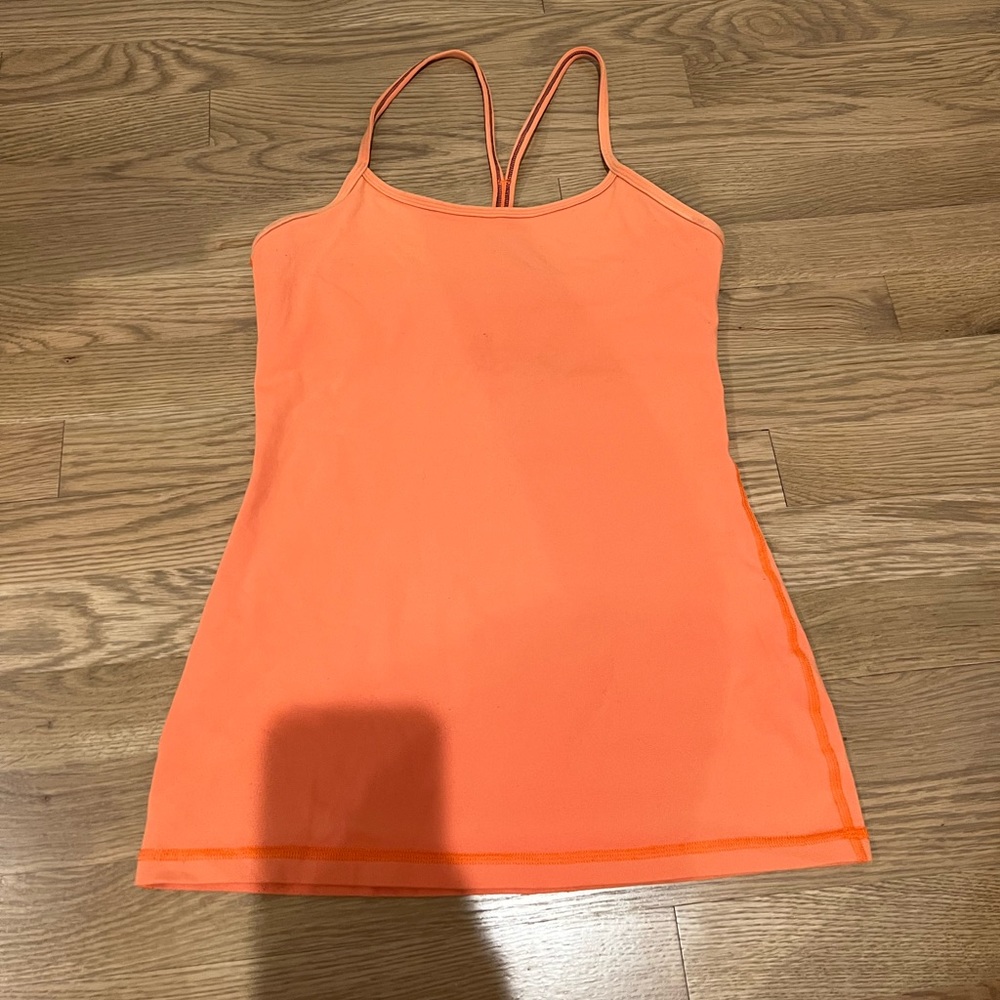 LULULEMON bright orange tank top